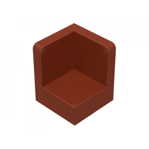 paneel 1x1x1 hoek reddish brown